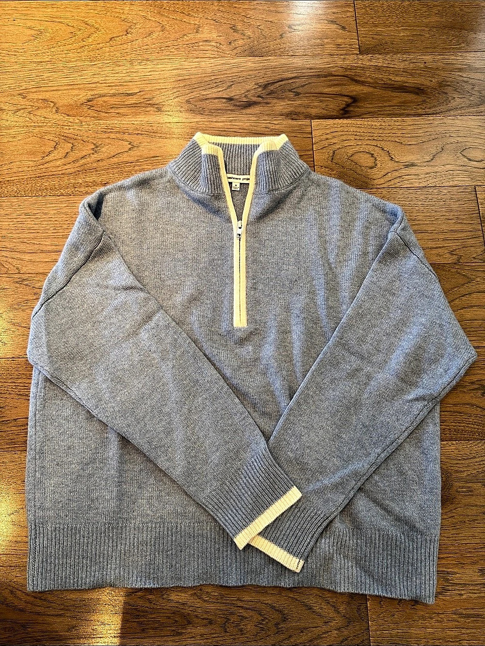 the cashmere project Cashmere Half-Zip Sweater Size Medium Like New